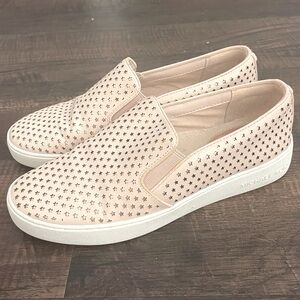 Michael Kors Slide on Sneaker - Pink with Rose Gold Stars - Sz 7.5